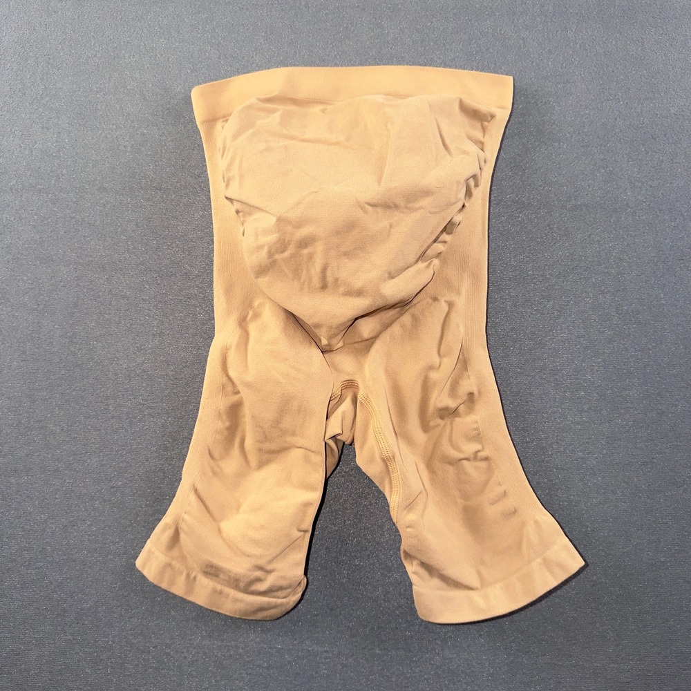 Skims Maternity Sculpting Mid Thigh Shorts Ochre Tan S/M SM-MTS-0105